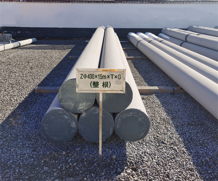 巫山430×15米×T×G终端电线杆